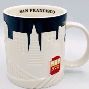 2! San Francisco Skyline Mugs! A Set. 3D Amazing Price!